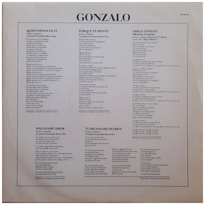 GONZALO - GONZALO | VINILO USADO