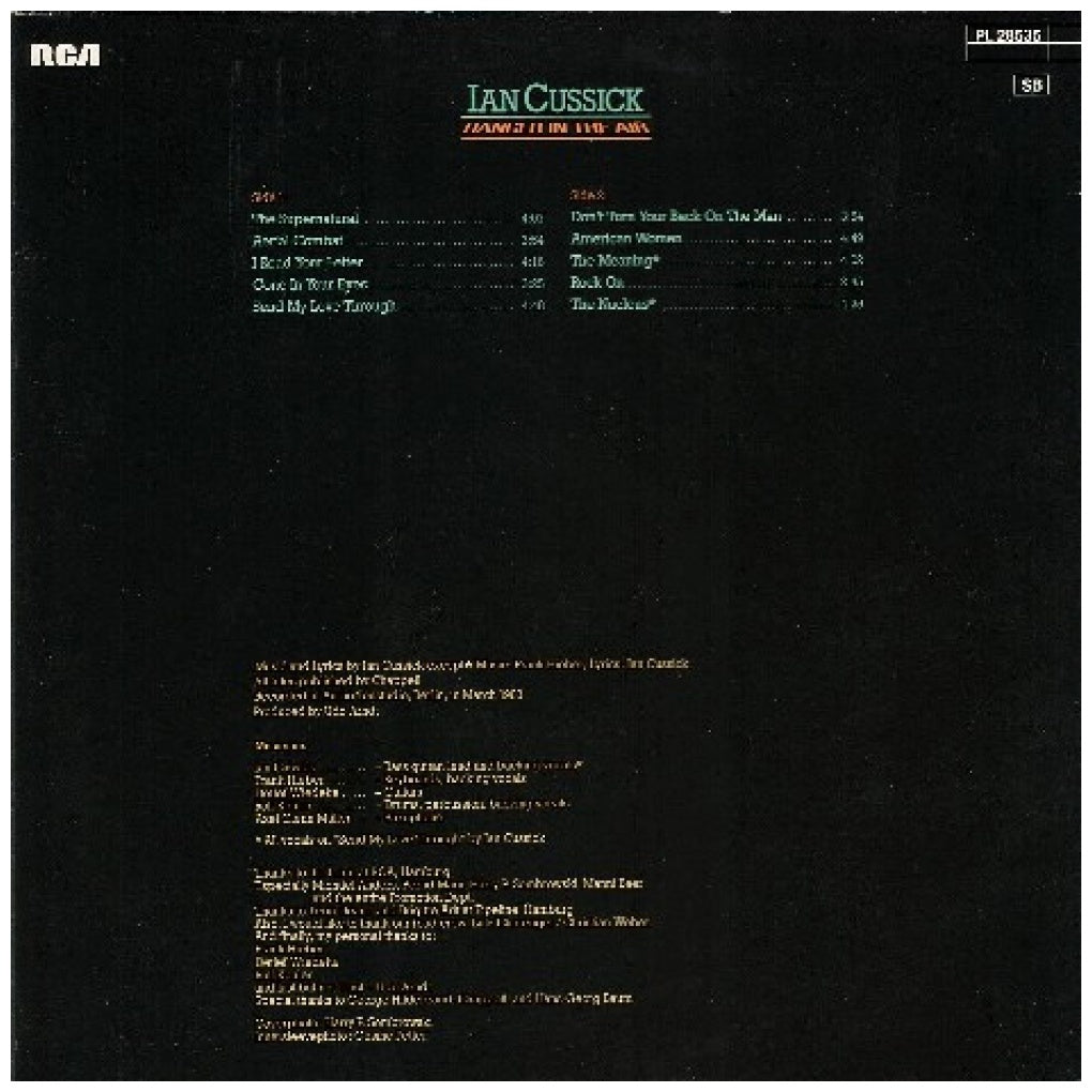 IAN CUSSICK - DANGER IN THE AIR | VINILO USADO