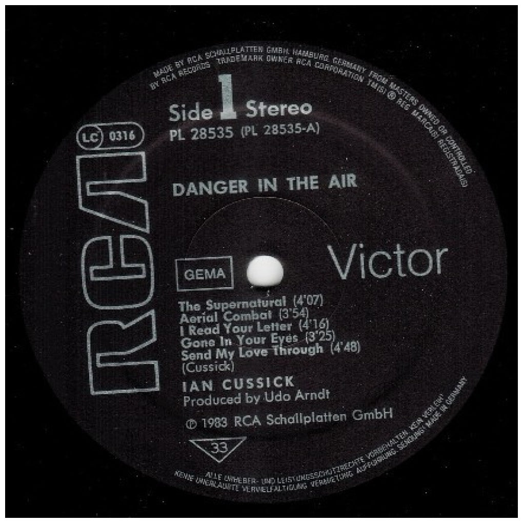 IAN CUSSICK - DANGER IN THE AIR | VINILO USADO