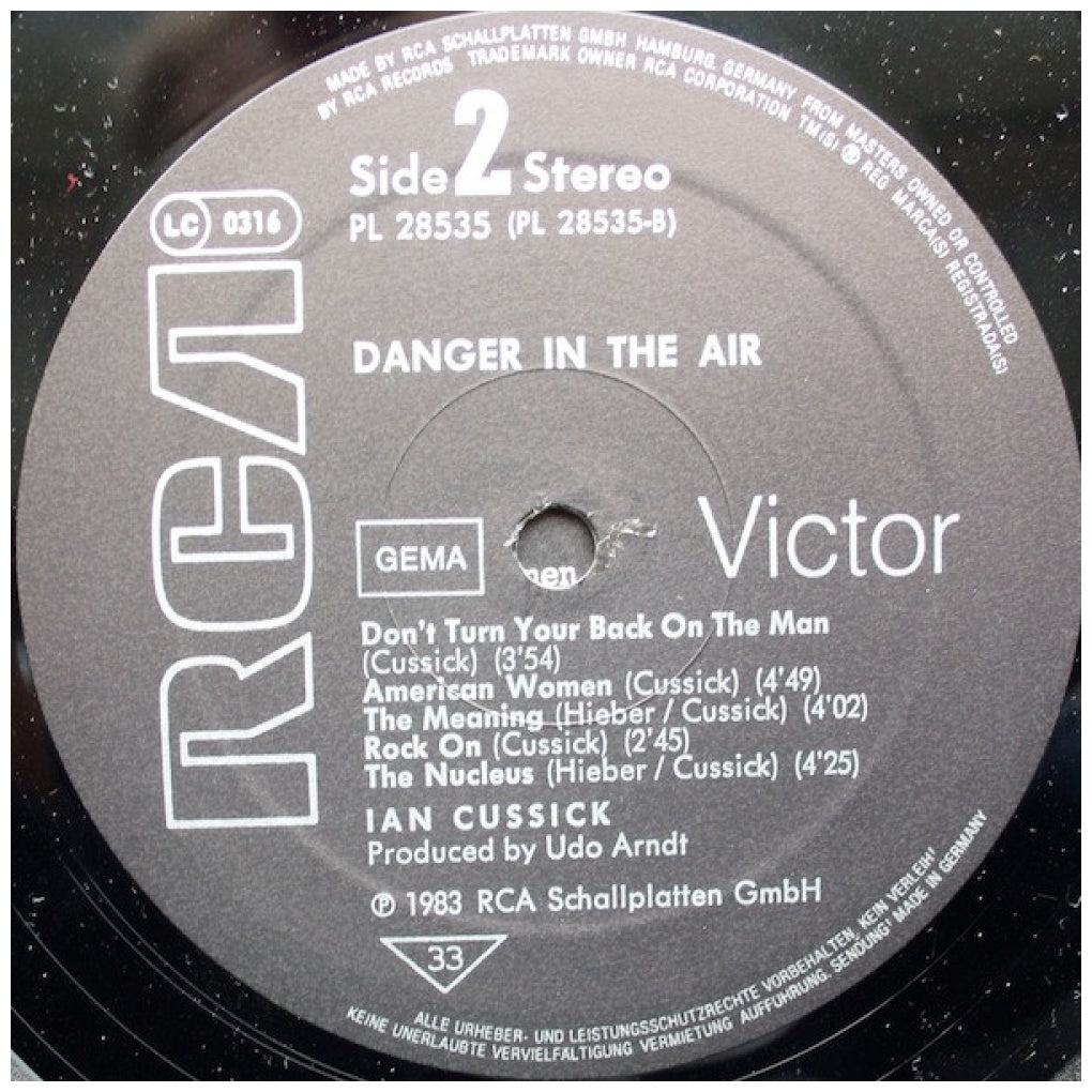 IAN CUSSICK - DANGER IN THE AIR | VINILO USADO