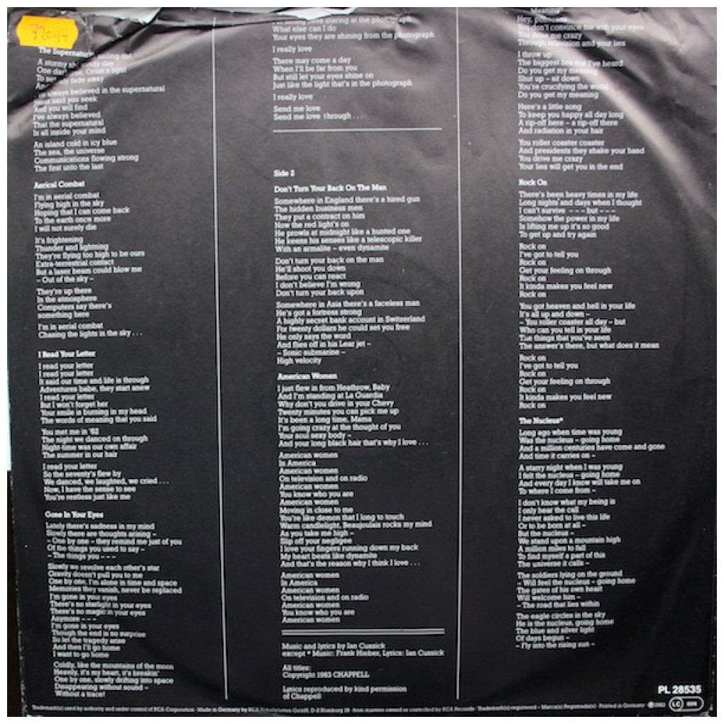 IAN CUSSICK - DANGER IN THE AIR | VINILO USADO