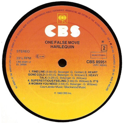 HARLEQUIN - ONE FALSE MOVE | VINILO USADO