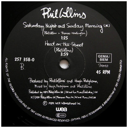 PHIL COLLINS - ANOTHER DAY IN PARADISE | 12" MAXI SINGLE VINILO USADO