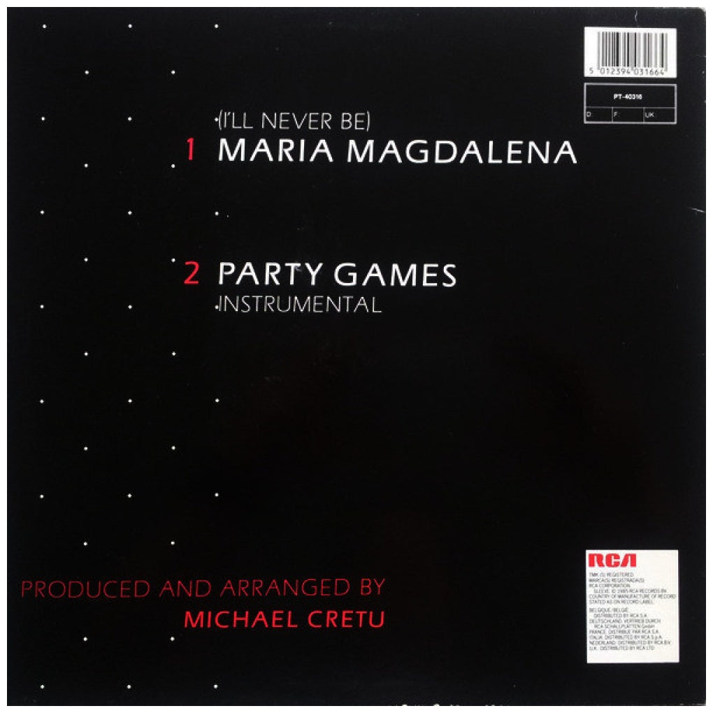 SANDRA - (I'LL NEVER BE) MARIA MAGDALENA | 12" MAXI SINGLE VINILO USADO