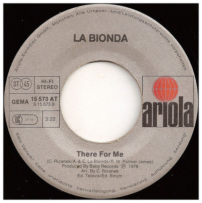 LA BIONDA - ONE FOR YOU ONE FOR ME | 7" SINGLE USADO