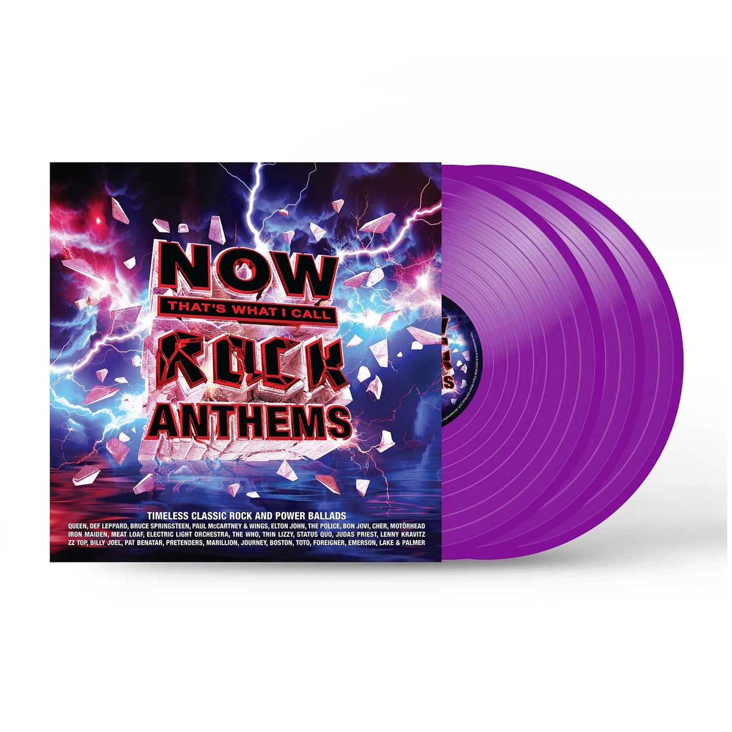 NOW ROCK ANTHEMS - VARIOUS ARTIST (3LP)(PURPLE VINYL) (UK) | VINILO