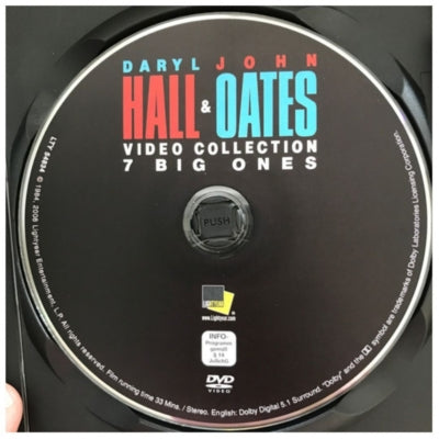 DARYL HALL & JOHN OATES - VIDEO COLLECTION 7 BIG ONES | DVD