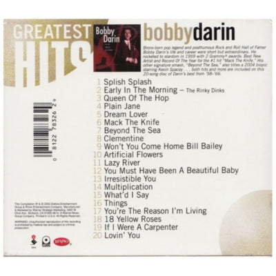 BOBBY DARIN - THE HITS SINGLES COLLECTION | CD