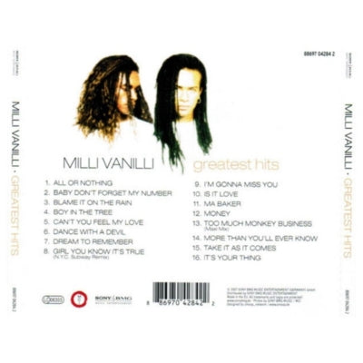 MILLI VANILLI - GREATEST HITS | CD