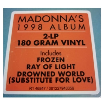 MADONNA - RAY OF LIGHT (2LP) | VINILO