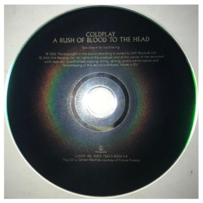 COLDPLAY - A RUSH OF BLOOD TO THE HEAD | CD