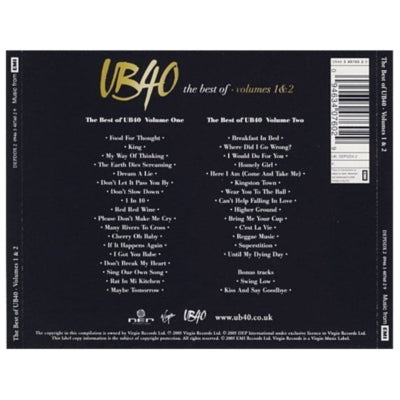 UB40 - BEST OF VOL.1 & 2 (2CD) | CD