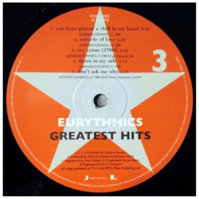 EURYTHMICS - GREATEST HITS (2LP) | VINILO