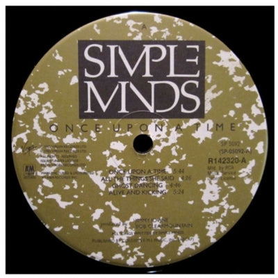 SIMPLE MINDS - ONCE UPON A TIME | VINILO