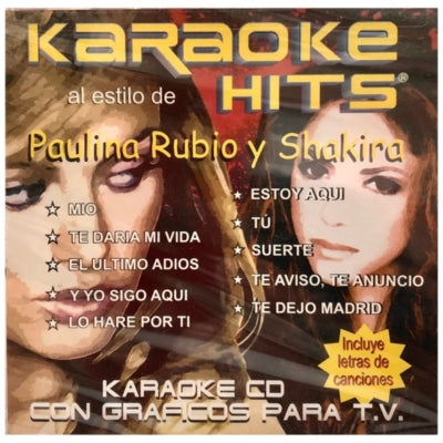 KARAOKE HITS - PAULINA RUBIO | CD