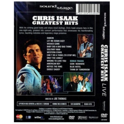 CHRIS ISAAK - GREATEST HITS LIVE | DVD