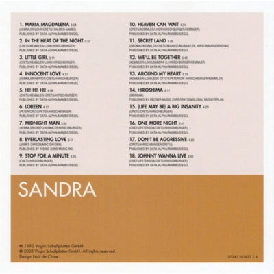 SANDRA - THE ESSENTIAL SANDRA | CD