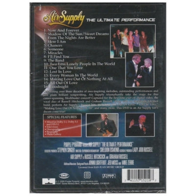 AIR SUPPLY - THE PERFORMANCE| DVD