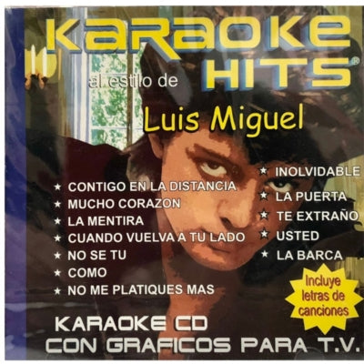 KARAOKE HITS - LUIS MIGUEL | CD