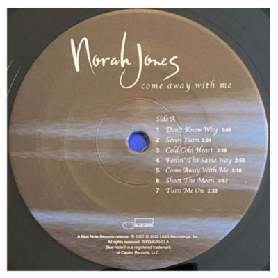 NORAH JONES - COME AWAY WITH ME 20TH ANNIVERSARY | VINILO