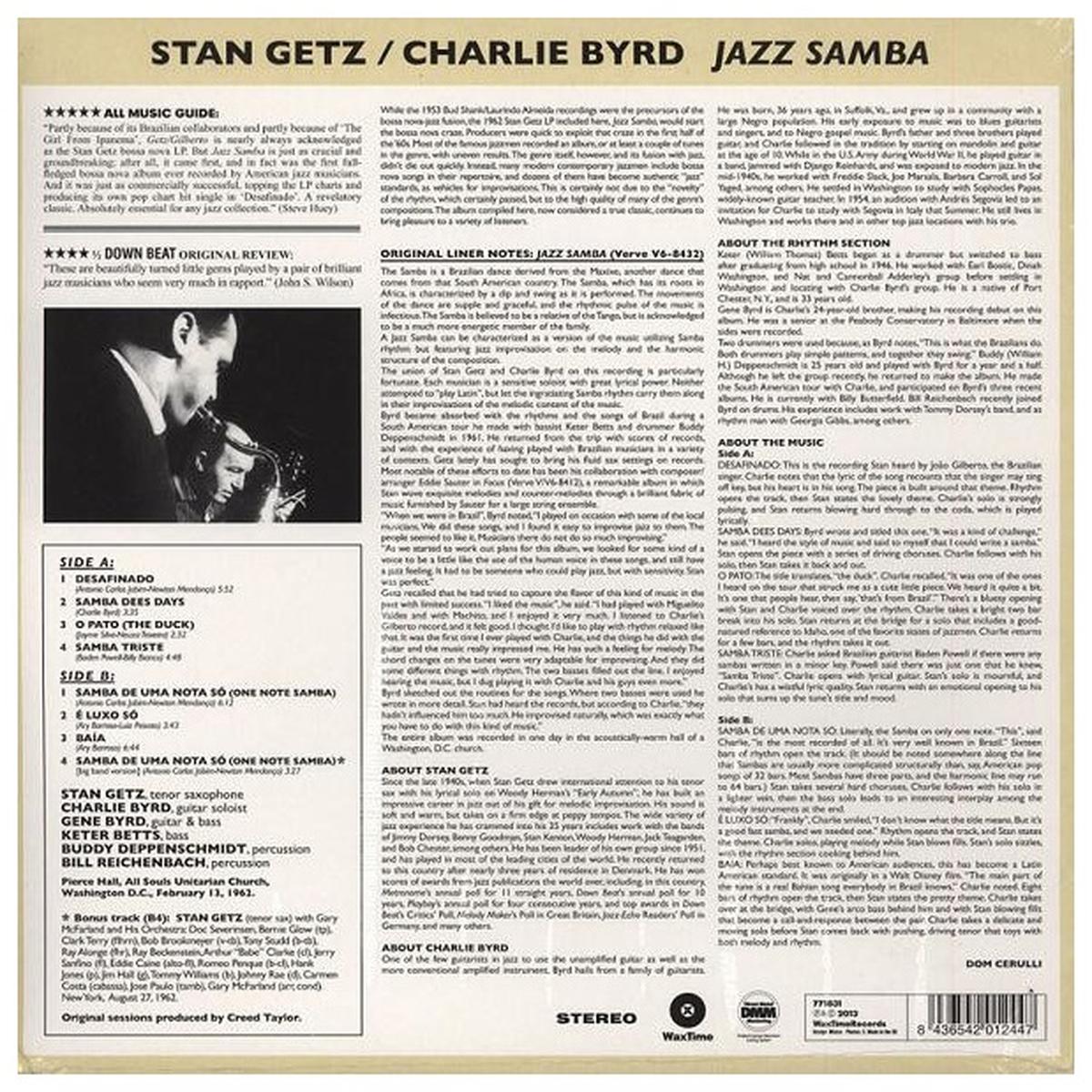 STAN GETZ - JAZZ SAMBA | VINILO