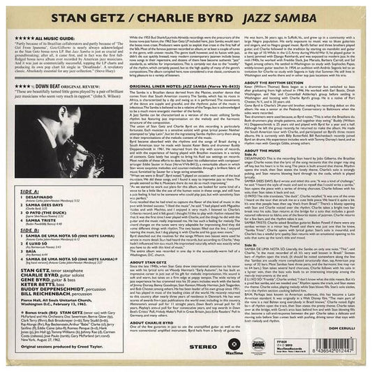 STAN GETZ - JAZZ SAMBA | VINILO