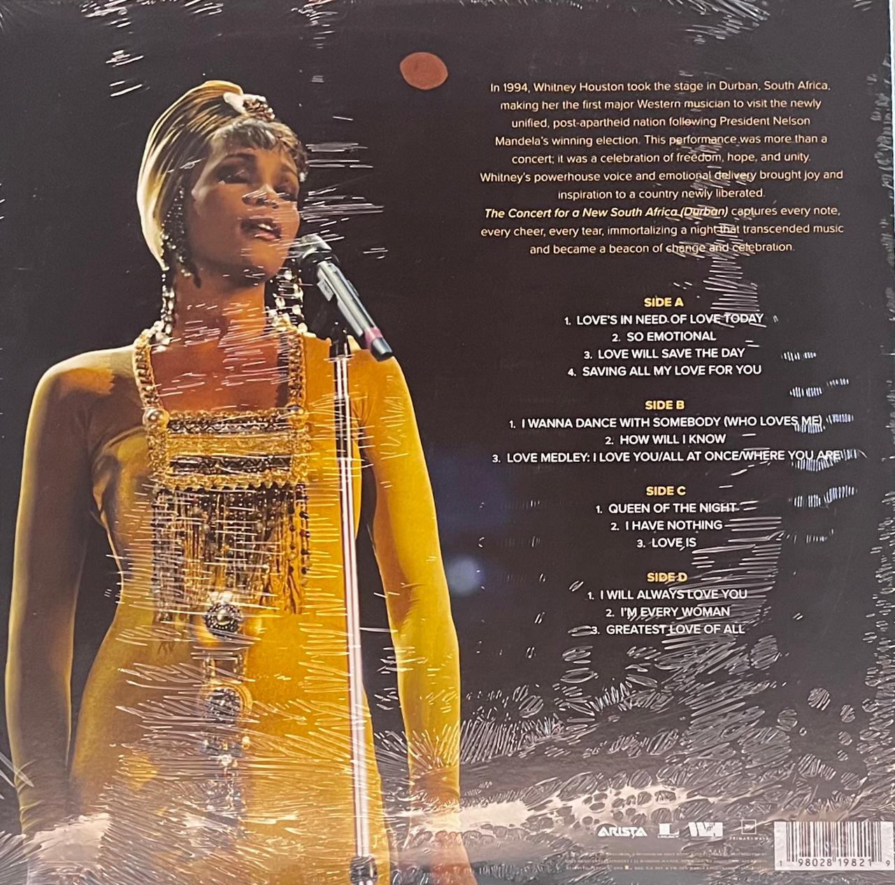 WHITNEY HOUSTON - THE CONCERT FOR A NEW SOUTH AFRICA (2LP) | VINILO