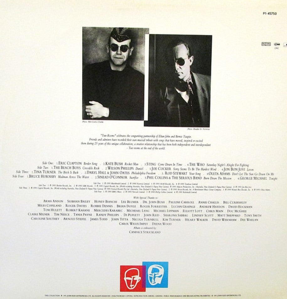 TWO ROOMS - CELEBRATING THE SONGS OF ELTON JOHN & BERNIE TAUPIN (2LP) | VINILO USADO