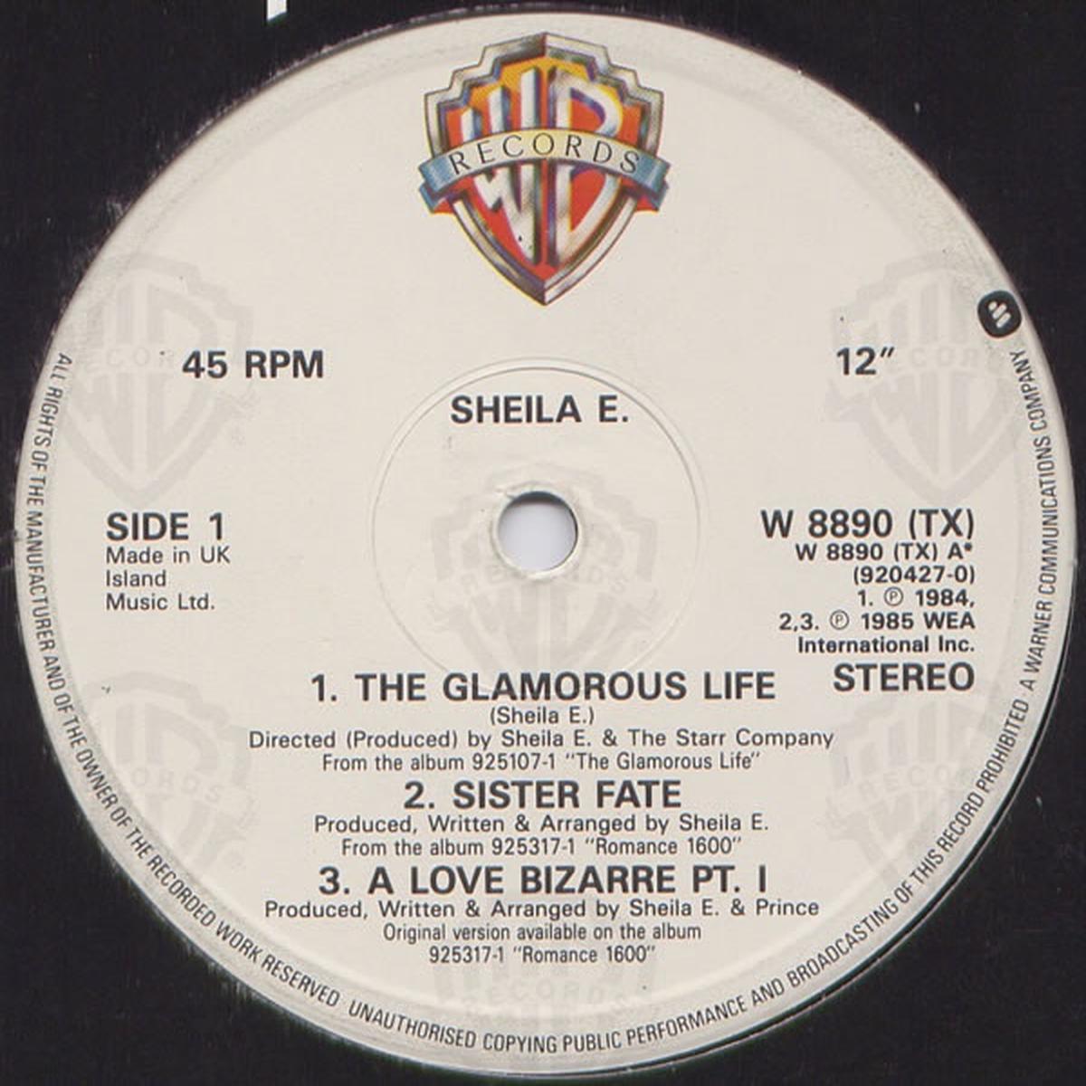 SHEILA E - THE GLAMOROUS LIFE/A LOVE BIZARRE | 12" MAXI SINGLE VINILO USADO