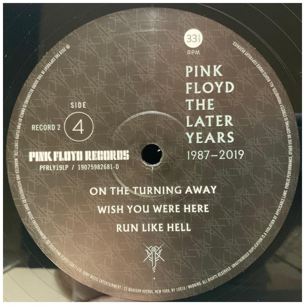 PINK FLOYD  - THE LATER YEARS 1987-2019 (2LP) | VINILO