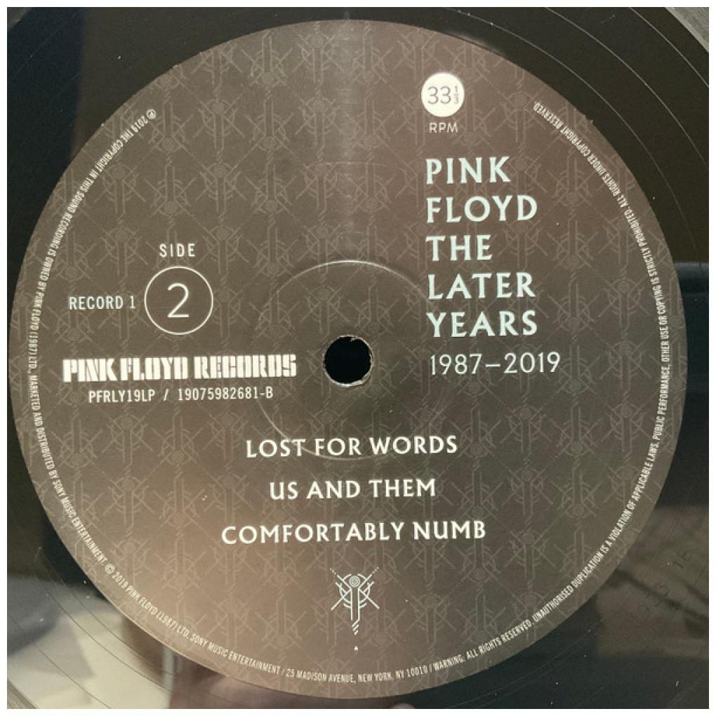 PINK FLOYD  - THE LATER YEARS 1987-2019 (2LP) | VINILO