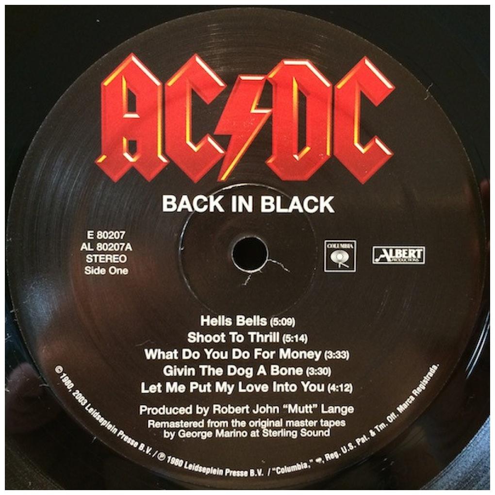 AC DC - BACK IN BLACK | VINILO