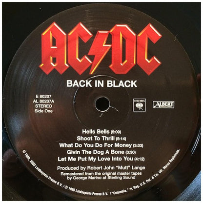 AC DC - BACK IN BLACK | VINILO
