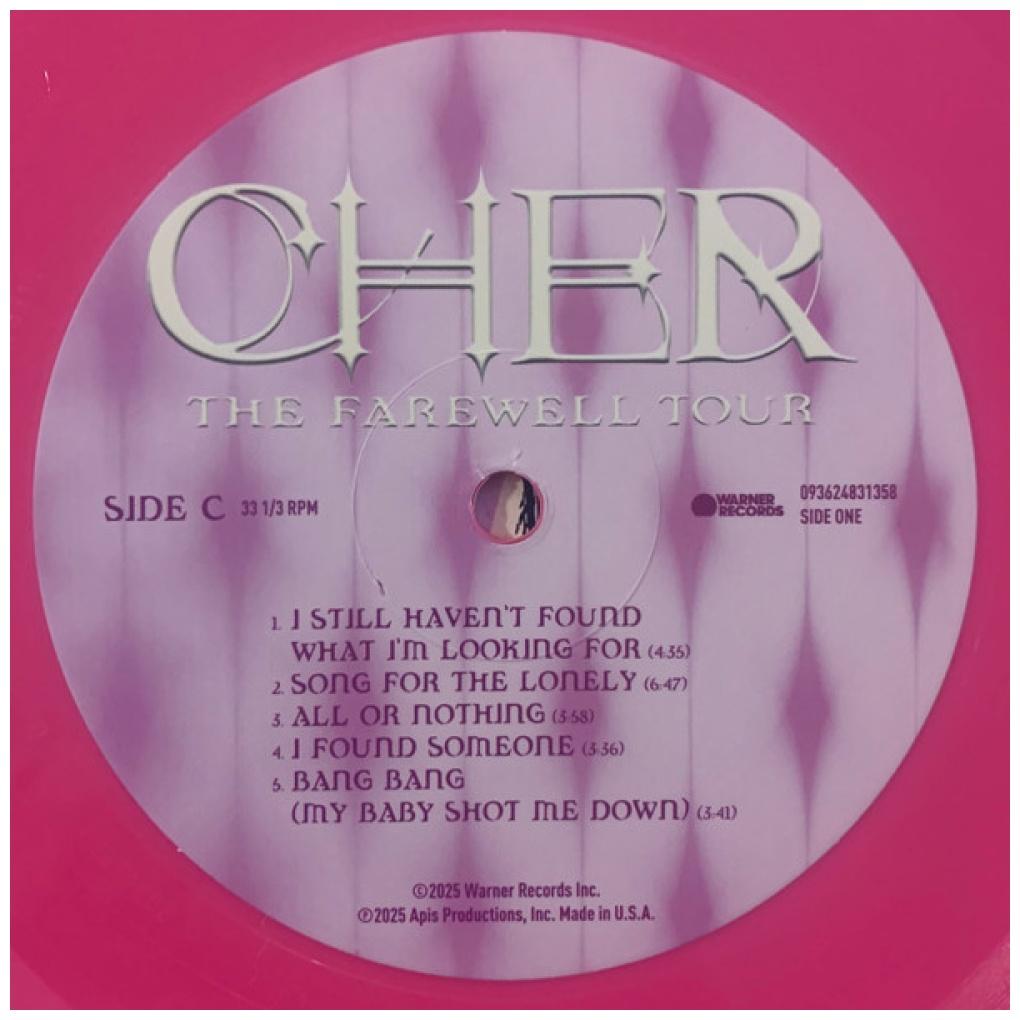 CHER - THE FAREWELL TOUR (2LP) (HOT PINK & PURPLE VINYL) | VINILO