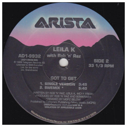 LEILA K - GOT TO GET | 12" MAXI SINGLE VINILO