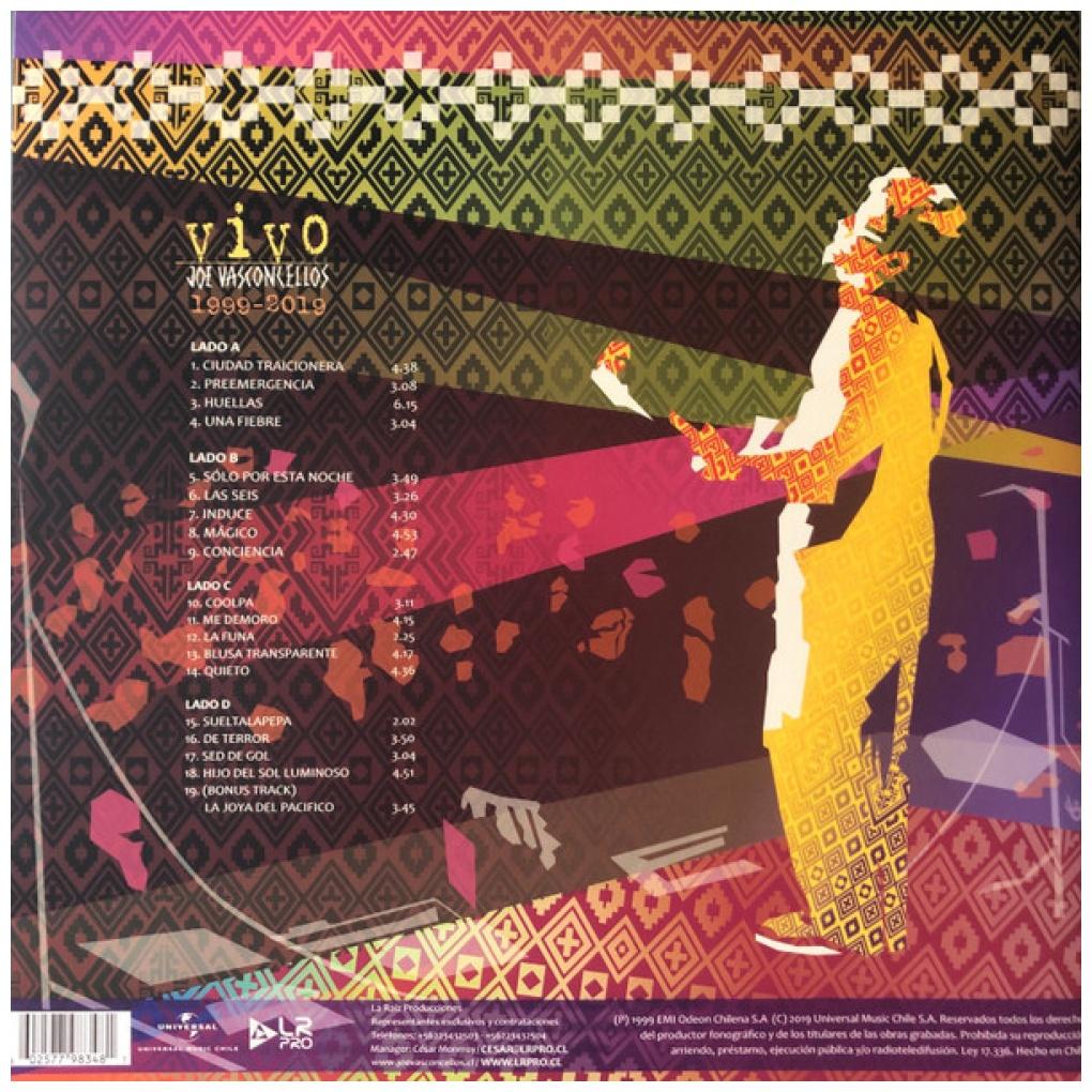 JOE VASCONCELLOS  - VIVO 1999-2019 (2LP) | VINILO