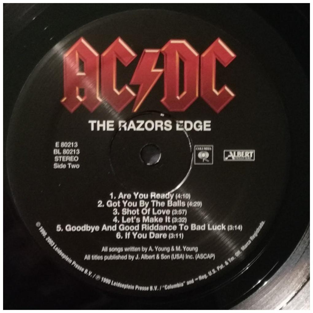 AC DC - THE RAZORS EDGE | VINILO