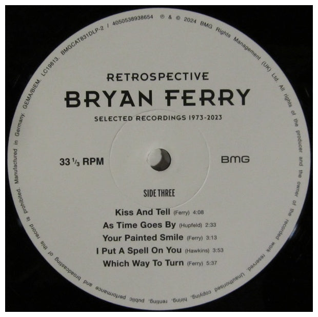 BRYAN FERRY - RETROSPECTIVE: SELECTED RECORDINGS 1973-2023 (2LP) | VINILO