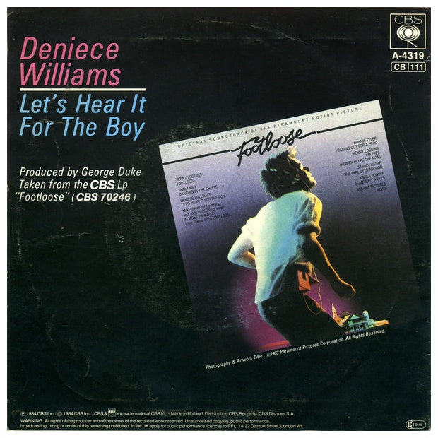 DENIECE WILLIAMS - LET'S HEAR IT FOR THE BOY | 7'' SINGLE VINILO USADO