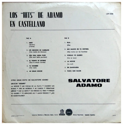 SALVATORE ADAMO - LOS HITS DE ADAMO (EN CASTELLANO) | VINILO USADO