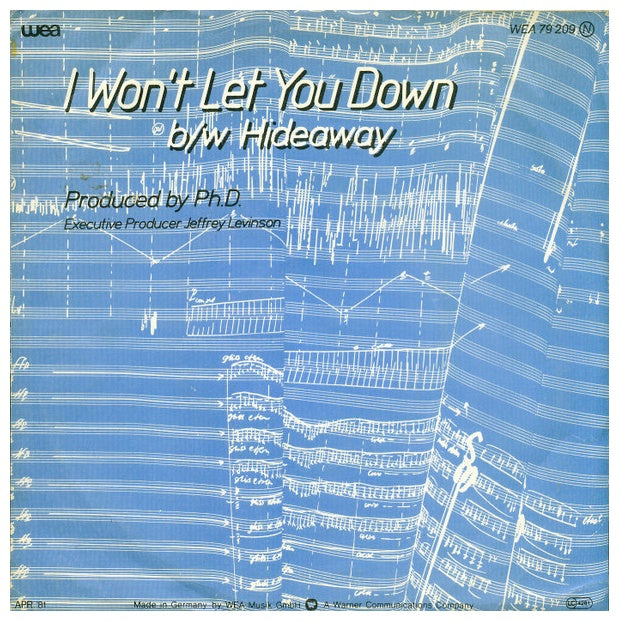 PH.D. - I WON'T LET YOU DOWN | 7'' SINGLE VINILO USADO