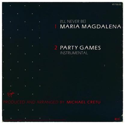 SANDRA - (I'LL NEVER BE) MARIA MAGDALENA  | 12" MAXI SINGLE USADO