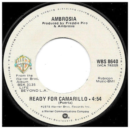 AMBROSIA - HOW MUCH I FEEL | 7" SINGLE USADO