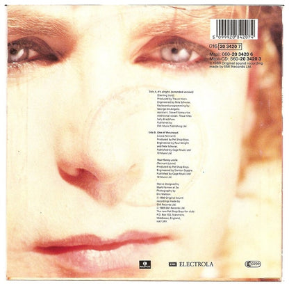 PET SHOP BOYS - IT'S ALRIGHT | 7'' SINGLE VINILO USADO