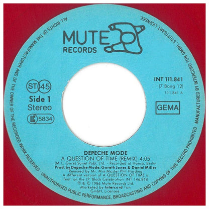 DEPECHE MODE - A QUESTION OF TIME (REMIX) | 7'' SINGLE VINILO USADO