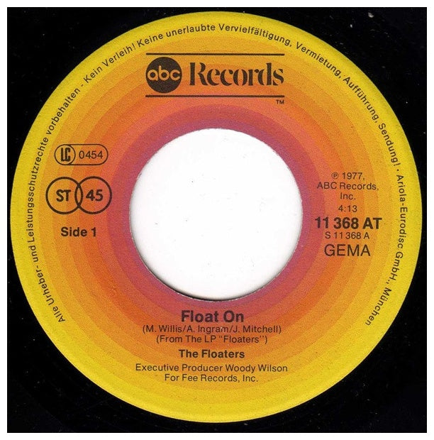FLOATERS - FLOAT ON | 7'' SINGLE VINILO USADO