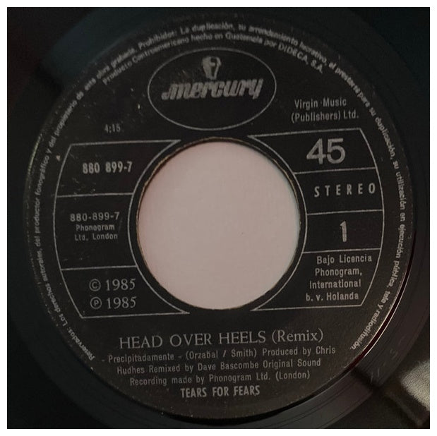 TEARS FOR FEARS - HEAD OVER HEELS (RE-MIX) | 7" SINGLE USADO