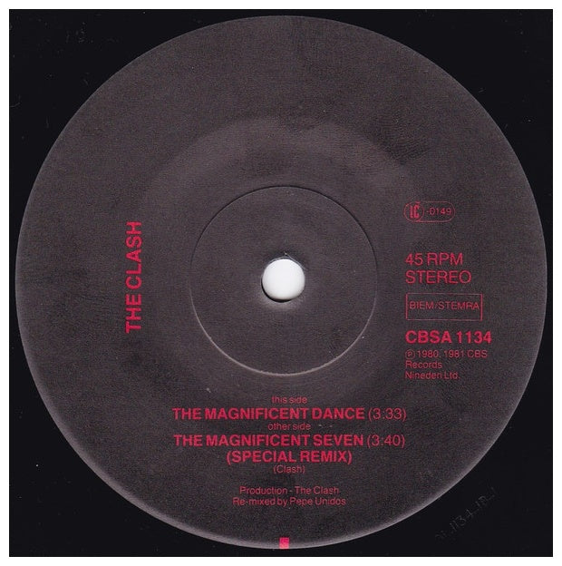 CLASH - THE MAGNIFICENT SEVEN | 7'' SINGLE VINILO USADO
