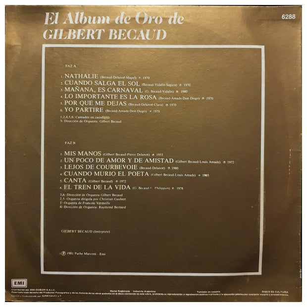 GILBERT BECAUD - EL ALBUM DE ORO | VINILO USADO