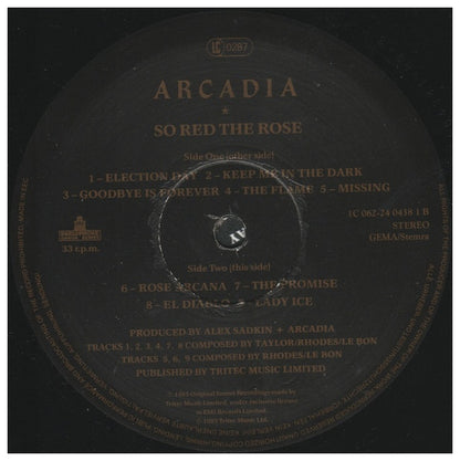 ARCADIA - SO RED THE ROSE | VINILO USADO